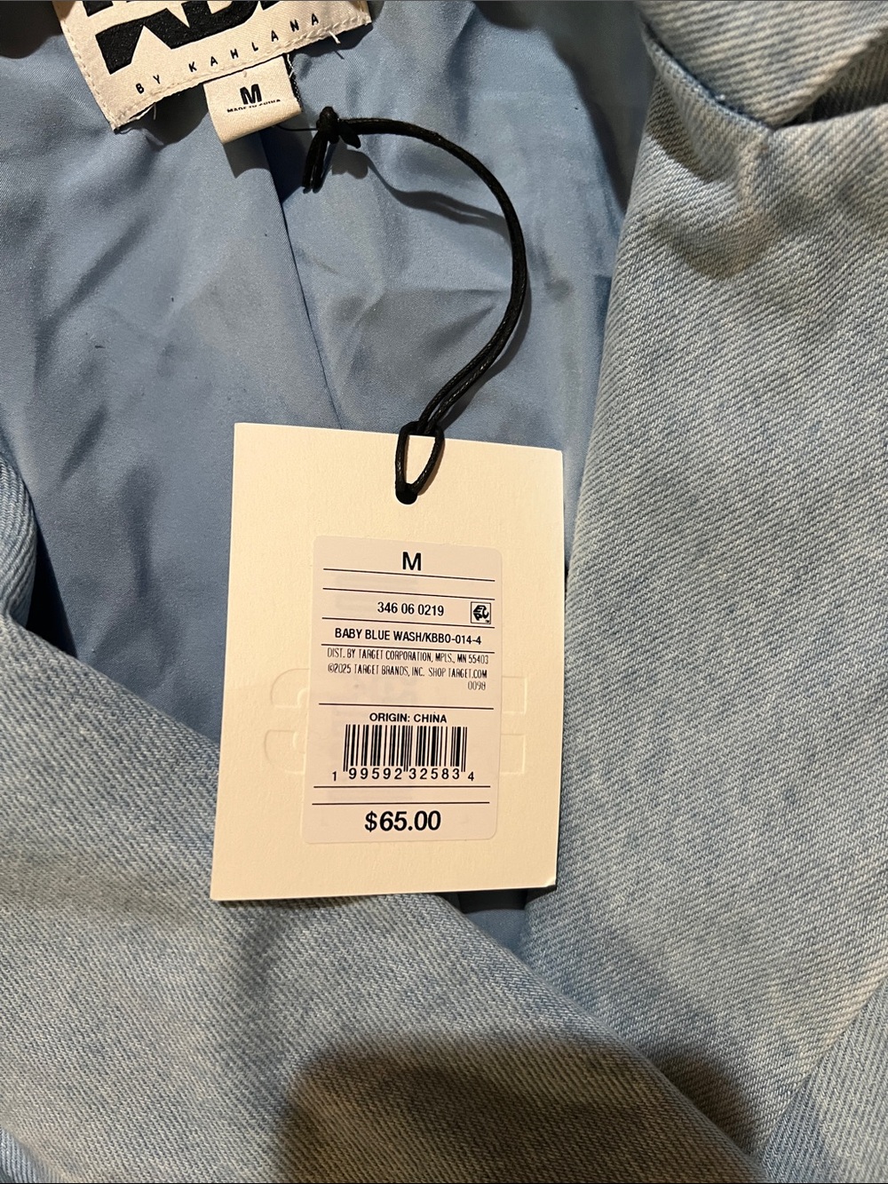 KBB by Kahlana Light Blue Double-Breasted Tailored Blazer Jacket size M - Picture 4 of 5